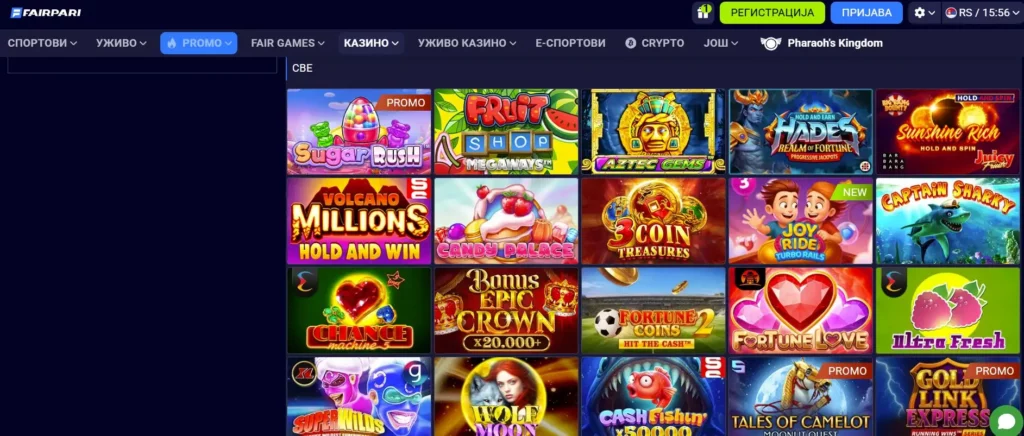 FairPari online kazino