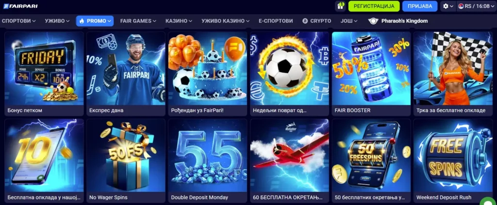 FairPari bonusi za sportsko klađenje